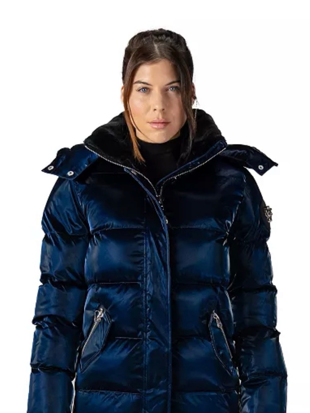 Woodpecker Bumnester Glossy Navy Puffer Coat - Women's Insulated Winter Jacket